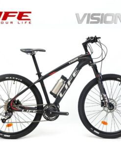 Xe đạp điện Trợ Lực Life Vision Màu đen đỏ