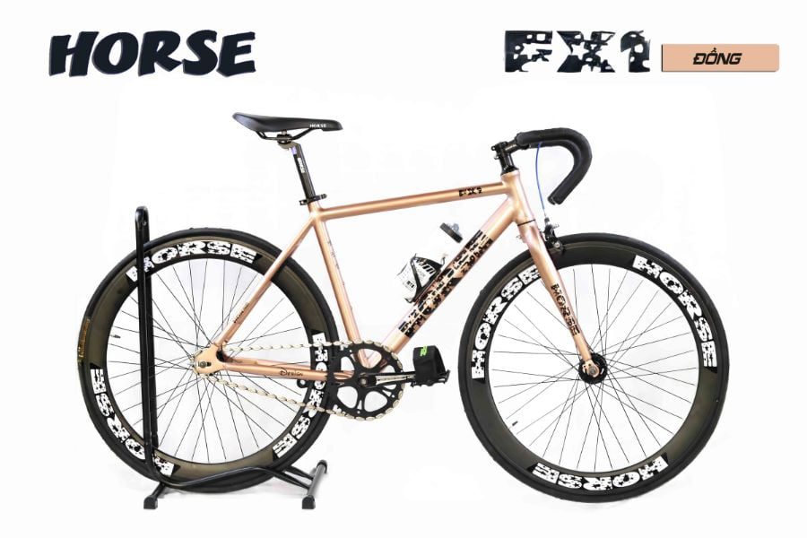 Xe đạp fixed gear Horse FX1 hàng xịn giảm giá 299K 41 Xe đạp Fixed Gear Horse Fx1 Màu đồng