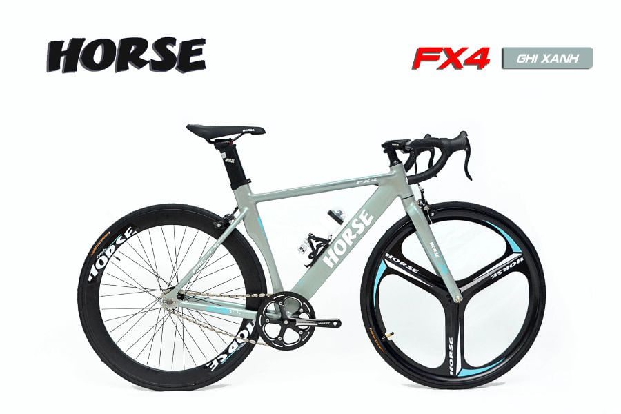 Xe đạp Fixed Gear Horse Fx4 giảm giá 550K 57 Xe đạp Fixed Gear Horse Fx4 Ghi Xanh