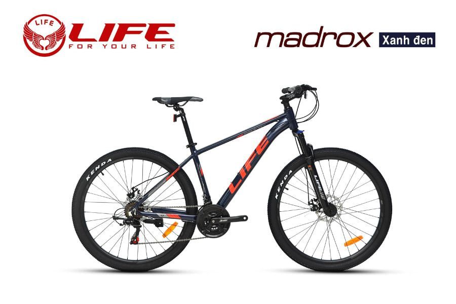Xe đạp địa hình Life MADROX giảm giá 329K 45 Xe đạp Life Madrox đen Xanh