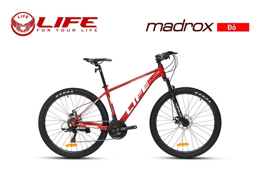 Xe đạp địa hình Life MADROX giảm giá 329K 44 Xe đạp Life Madrox đỏ