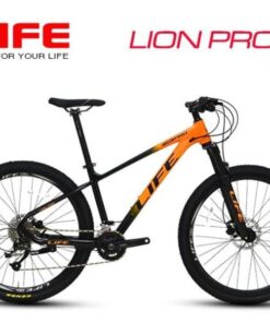 Xe đạp Lion Pro đen Cam