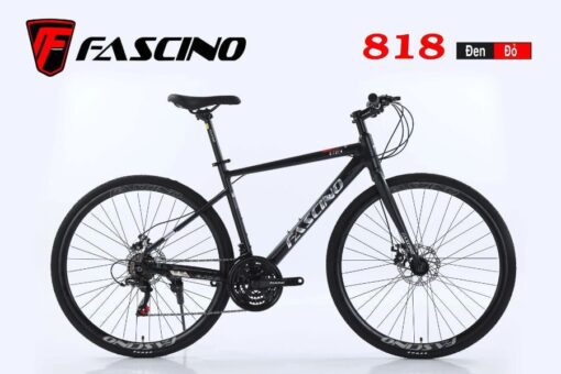 Xe đạp Touring Fascino 818 Màu đen đỏ