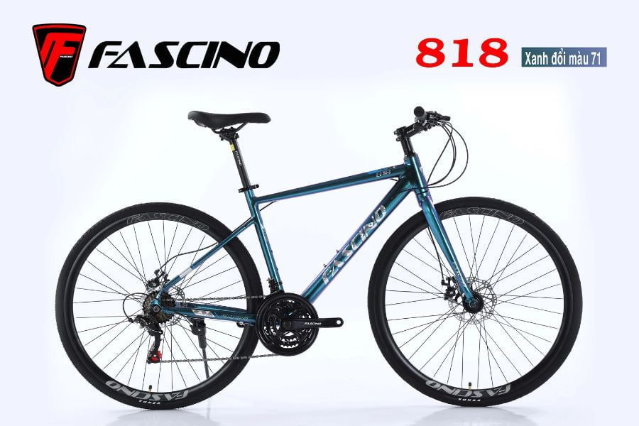 Xe đạp touring Fascino 818 giảm giá 299K 24 Xe đạp Touring Fascino 818 Xanh đổi Màu 71
