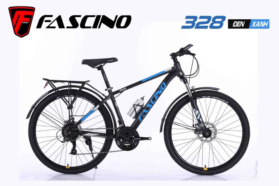 Xe đạp địa hình Fascino 328 giảm giá siêu tốt 299K 51 Xe đạp địa Hình Fascino 328 đen Xanh
