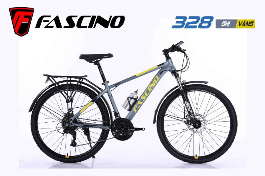 Xe đạp địa hình Fascino 328 giảm giá siêu tốt 299K 50 Xe đạp địa Hình Fascino 328 Ghi Vàng