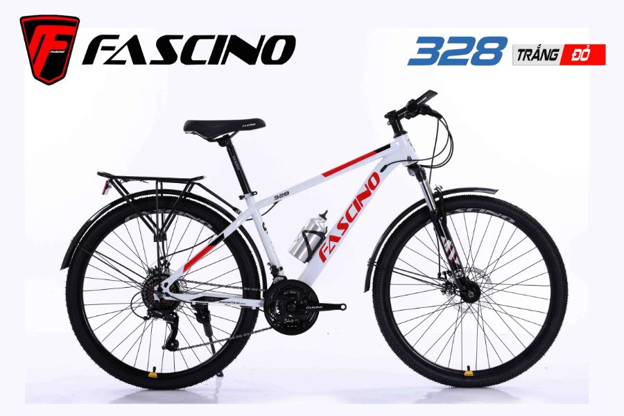 Xe đạp địa hình Fascino 328 giảm giá siêu tốt 299K 49 Xe đạp địa Hình Fascino 328 Màu Trắng đỏ