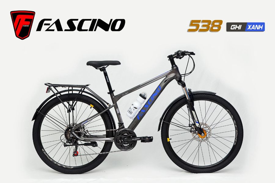Xe đạp địa hình Fascino 538 giảm giá tốt 299K 31 Xe đạp địa Hình Fascino 538 Màu Ghi Xanh