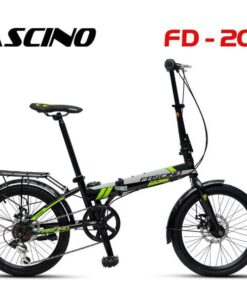 Xe đạp gấp Fascino FD20 giảm giá 300K 37 Xe đạp Gấp Fascino Fd20 Màu đen Xanh Lá