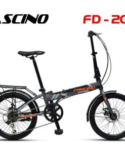 Xe đạp gấp Fascino FD20 giảm giá 300K 35 Xe đạp Gấp Fascino Fd20 Màu Ghi Cam