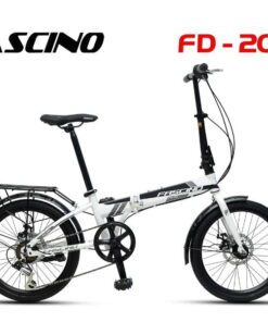 Xe đạp Gấp Fascino Fd20 Màu Trắng Ghi