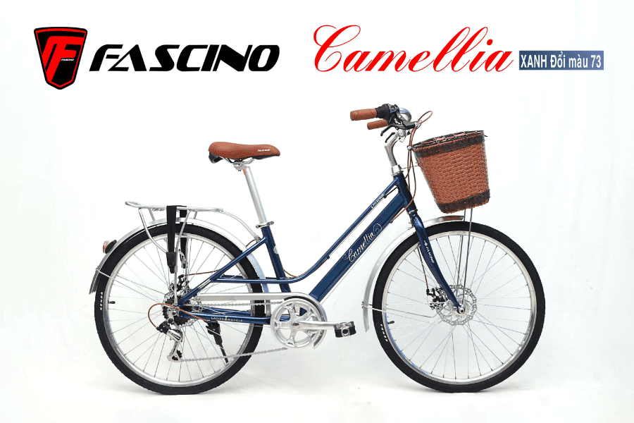 Xe đạp mini nữ Fascino Camellia giảm giá 300K 53 Xe đạp Mini Fascino Camellia Màu Xanh đổi Màu 73