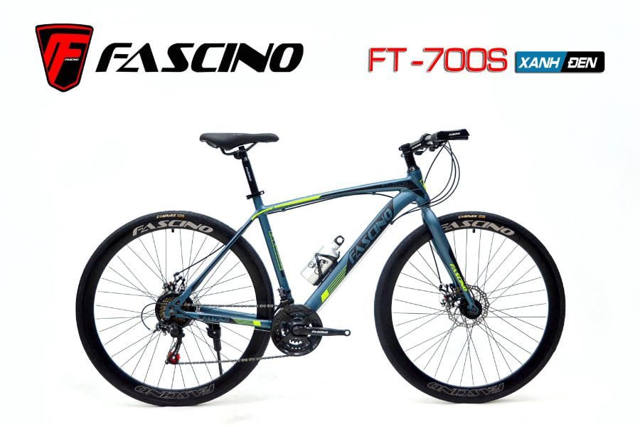 Xe đạp touring Fascino FT 700S giảm giá 250K 43 Xe đạp Touring Fascino Ft-700s Màu Xanh đen