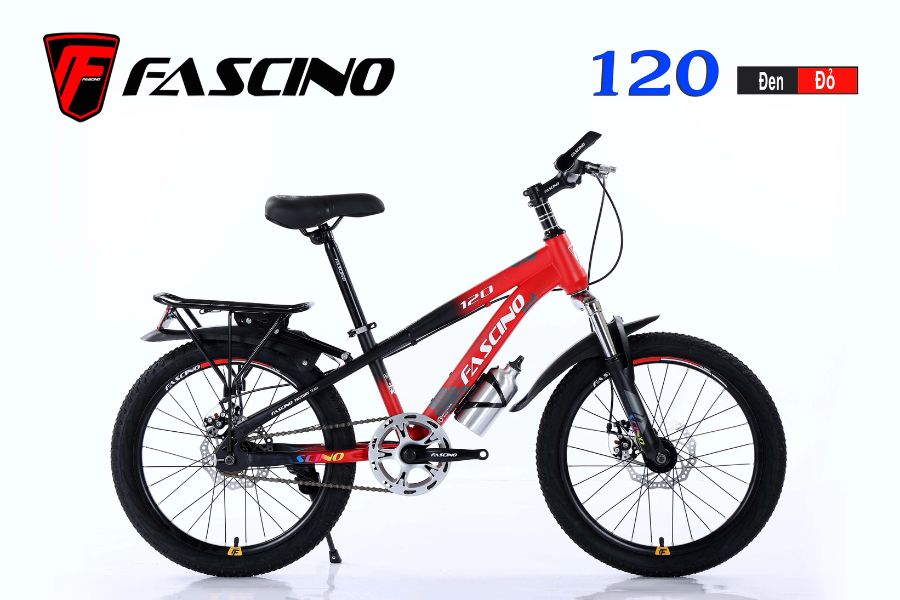 Xe địa hình trẻ em Fascino 120 giảm giá 150K 24 Xe đạp đia Hình Trẻ Em Fascino 120 Màu đen đỏ