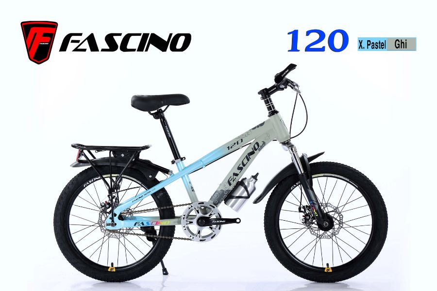 Xe địa hình trẻ em Fascino 120 giảm giá 150K 21 Xe đạp đia Hình Trẻ Em Fascino 120 Màu Xanh Ghi