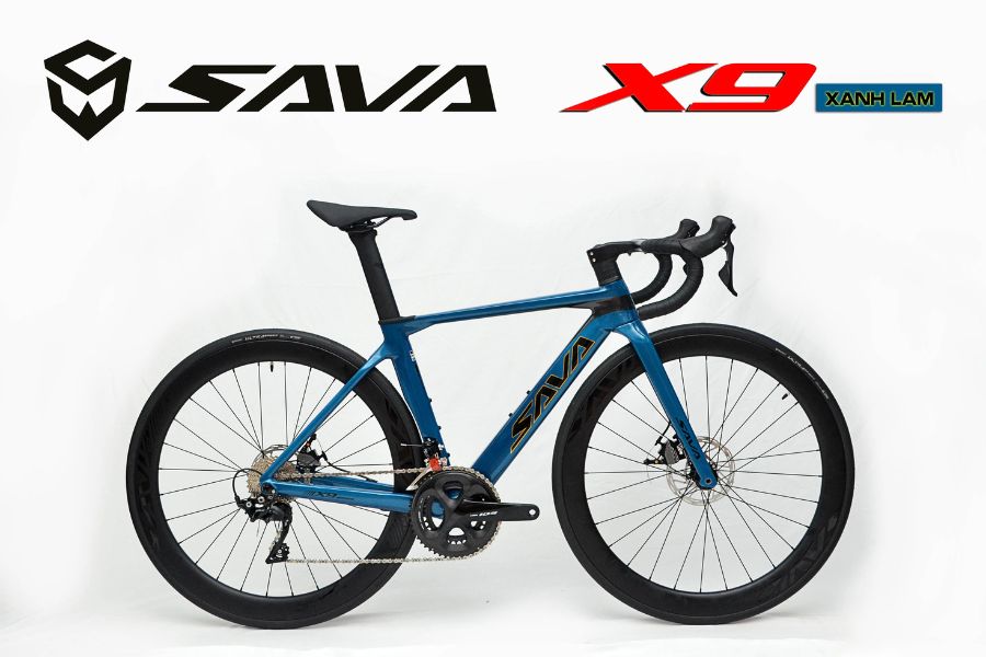 Xe đạp đua Sava x9.2 giảm giá 3M 54 Xe đạp đua Sava X9.2 màu xanh lam