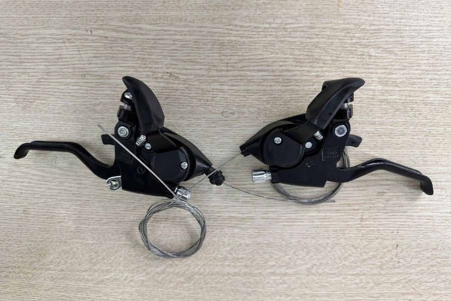 Tay đề Shimano EF500 (3x7S) hàng xịn 2 Mặt Sau Khắc Dấu Shimano Ef500 China