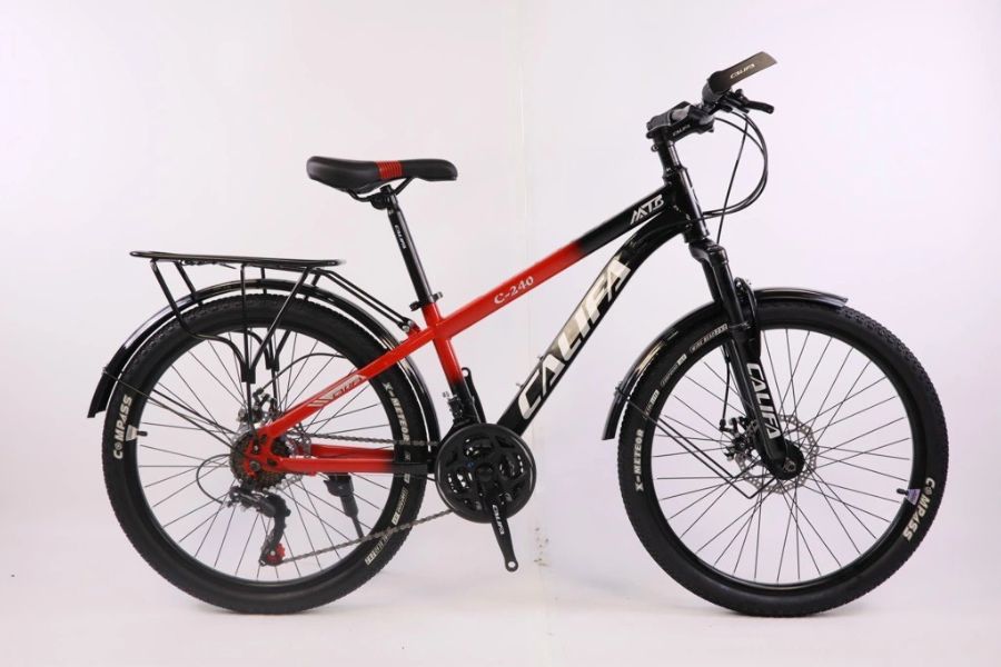 Xe đạp địa hình Califa C240 bánh 24inch giảm giá 135K 15 Xe đạp địa Hình Califa C240 Màu đỏ đen