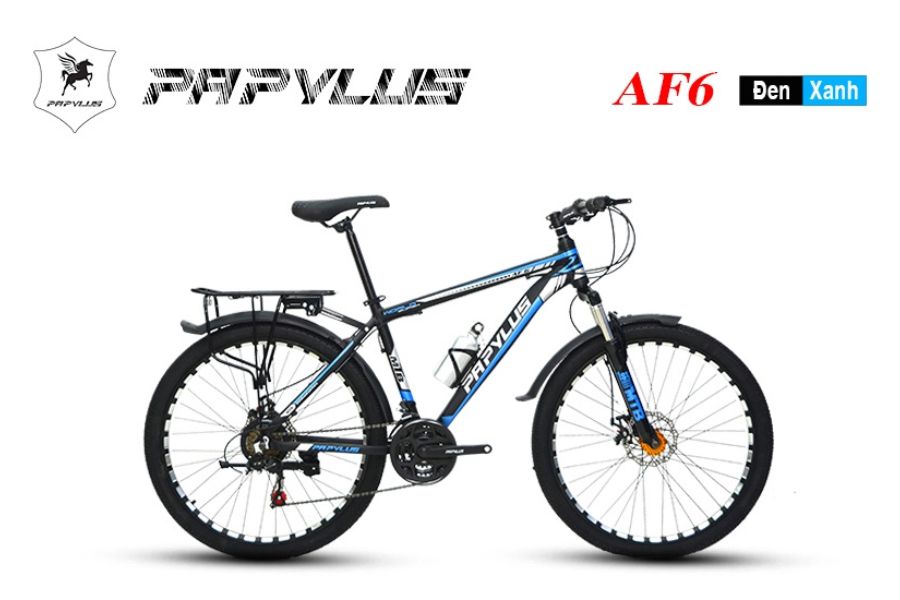 Xe đạp địa hình Papylus AF6 giảm giá tốt + quà tặng 34 Xe đạp địa Hình Papylus Af6 Màu đen Xanh