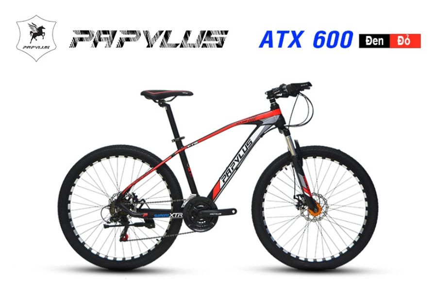 Xe đạp địa hình PaPylus ATX600 giảm giá + quà khuyến mãi 63 Xe đạp địa Hình Papylus Atx600 Màu đen đỏ