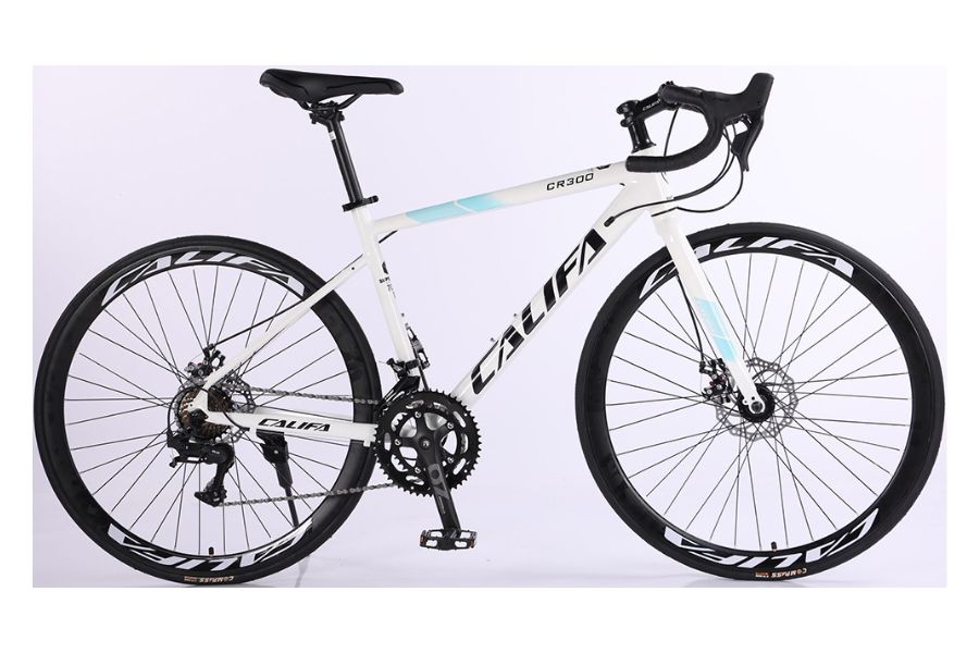 Xe đạp đua Califa CR300 giảm giá 290K + quà tặng 20 Xe đạp đua Califa Cr300 Màu Trắng Xanh