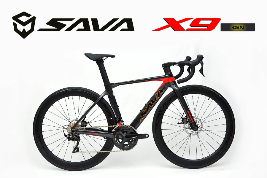 Xe đạp đua Sava x9.2 giảm giá 3M 48 Xe đạp đua Sava X9.2 Màu đen