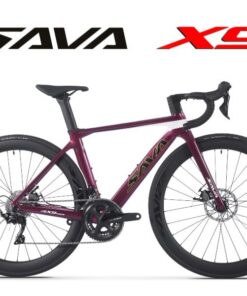 Xe đạp đua Sava X9.2 Màu đỏ Mận