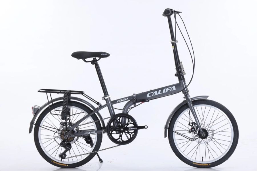 Xe đạp gấp Califa CG20 bản 2024 siêu giảm giá 250k 20 Xe đạp Gấp Califa Cg20 Bản 2024 Màu Xám