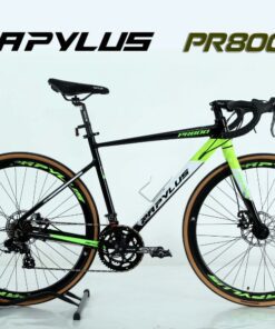 Xe đạp đua Papylus PR800 tay đề lắc Shimano giảm giá + quà tặng 42 Xe đạp đua Papylus Pr800 đen Xanh Lá