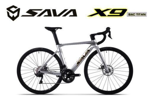 Xe đạp đua Sava X9.1 Màu Bạc Titan