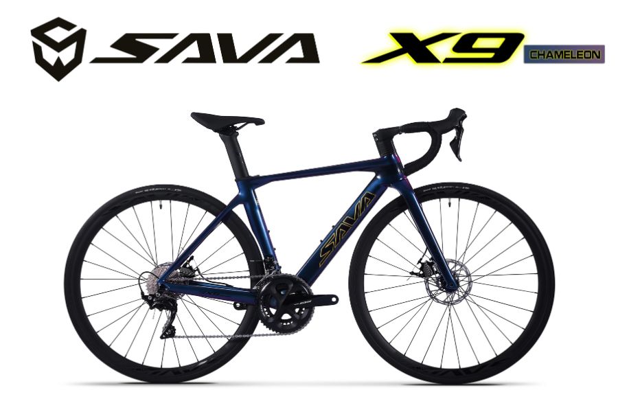 Xe đạp đua Sava X9.1 giảm ngay 2M 31 Xe đạp đua Sava X9.1 Màu Chameleon