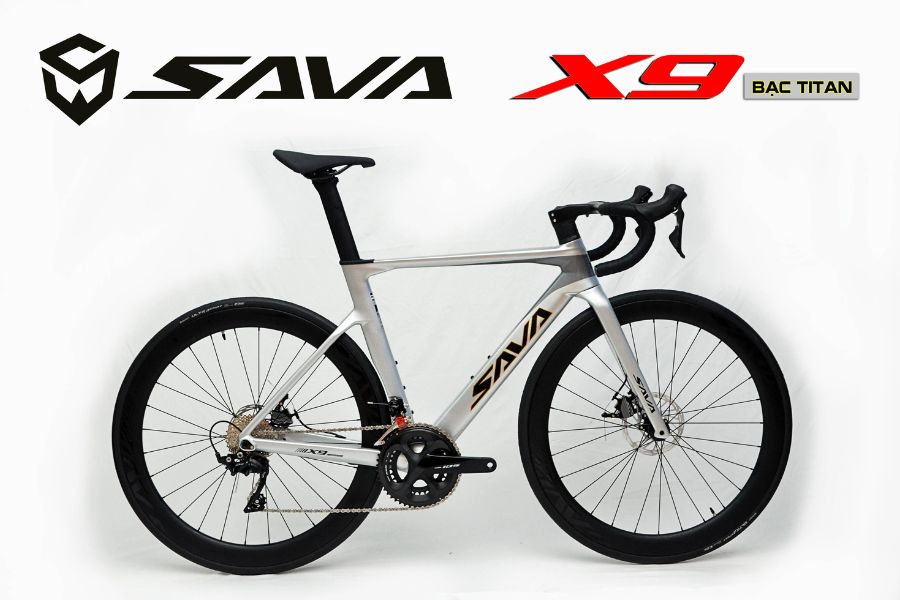 Xe đạp đua Sava x9.2 giảm giá 3M 53 Xe đạp đua Sava X9.2 Màu Bạc Titan