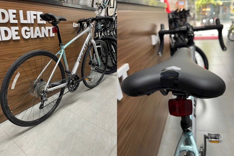 Xe đạp đua Giant Speeder-D1 bản 2025 giá tốt + kèm Km 22 Khung Và Yên Xe đạp đua Giant Speeder D1 Bản 2025