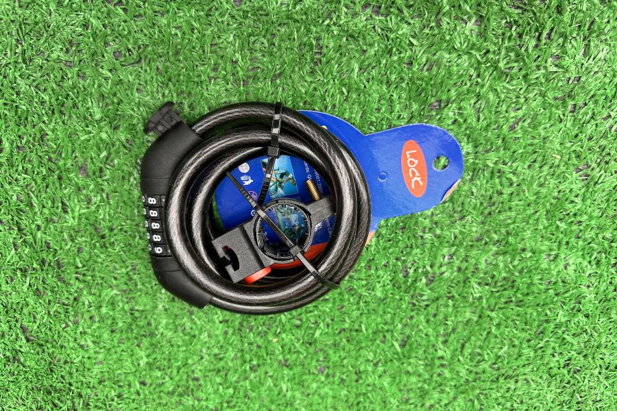 Khóa dây mật khẩu đa năng ( xe đạp, xe máy, cửa kính...vv) hàng xịn 27 Bộ Khóa Dây 5 Số