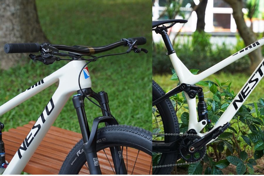 Xe đạp địa hình Nesto Bear 2 phuộc, 1 phuộc hơi giảm giá 5M 33 Bộ Phuộc Trước Và Sau Xe đạp địa Hình 2 Phuộc Nesto Bear