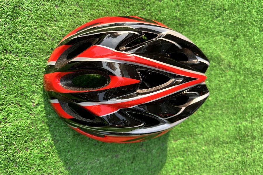 Mũ bảo hiểm xe đạp HM338 xedapso 40 Mũ Bảo Hiểm Xe đạp Hm338 đen đỏ