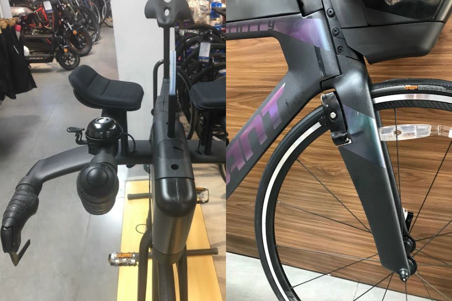 Xe đạp đua Giant Trinity Adv Pro 1 bản 2022 có KM + giảm giá 29 Phuộc Xe đạp đua Giant Trinity Adv Pro 1 Bản 2022