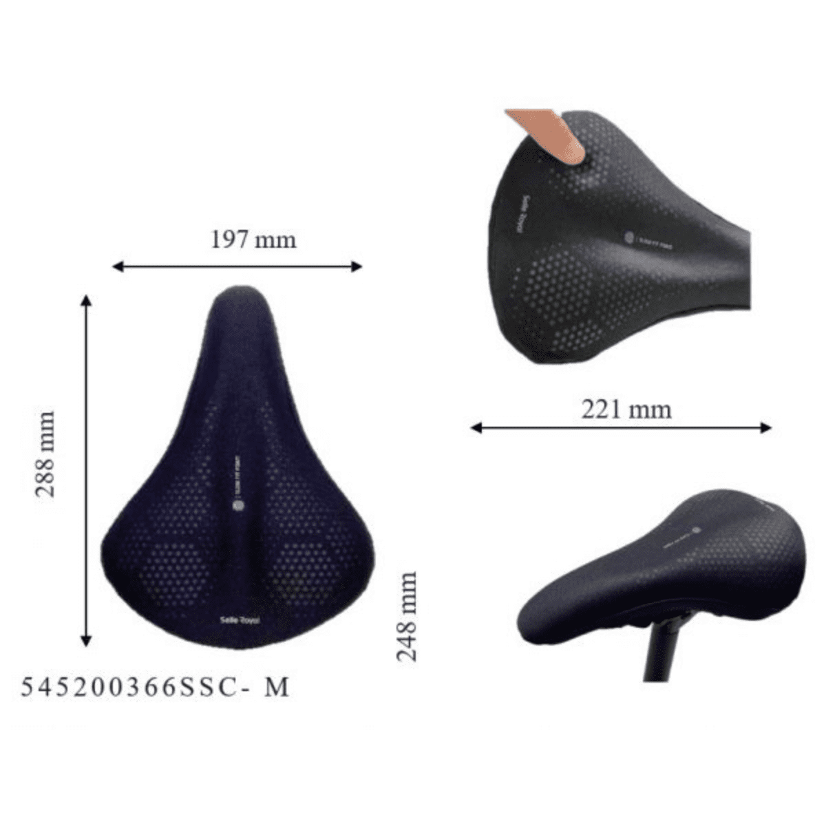 Bọc yên SELLE ROYAL – SSC (M) giảm giá sốc!! 12 Số đo BỌc YÊn Selle Royal Ssc (m)