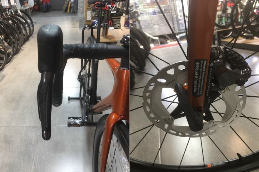 Xe đạp đua Giant TCR Adv Pro 0 D UL Di2 2022 có giảm giá 35 Tay Phanh Và Cụm Phanh Trước Xe đạp đua Giant Tcr Adv Pro 0 D-ul Di2 Bản 2022