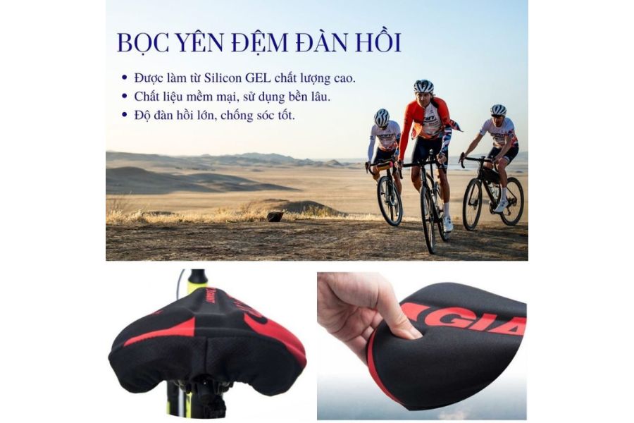 Bọc yên xe đạp Giant – Dầy (Silicon) đang khuyến mãi 21 Ưu điểm Bọc Yên Xe đạp Giant – Dầy (silicon)
