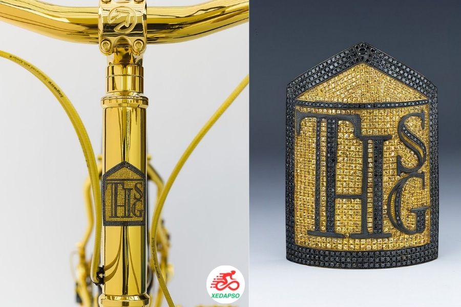 Xe đạp đắt nhất thế giới 1 triệu Đô La - "The Beverly Hills Edition" 25 Logo In Trên ống Phuộc