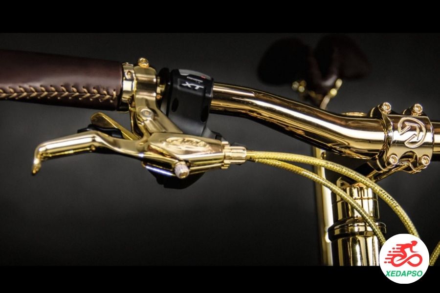 Xe đạp đắt nhất thế giới 1 triệu Đô La - "The Beverly Hills Edition" 23 Tay Nắm Da Cao Cấp, Tay Lái, Ghi đông, Potang Mạ Vàng