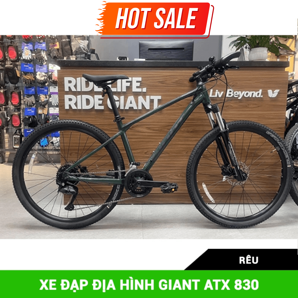 Xe đạp địa hình Giant ATX 830 bản 2024 giảm giá 2M, CK 32 Xe đạp địa Hình Giant Atx 830 Bản 2024