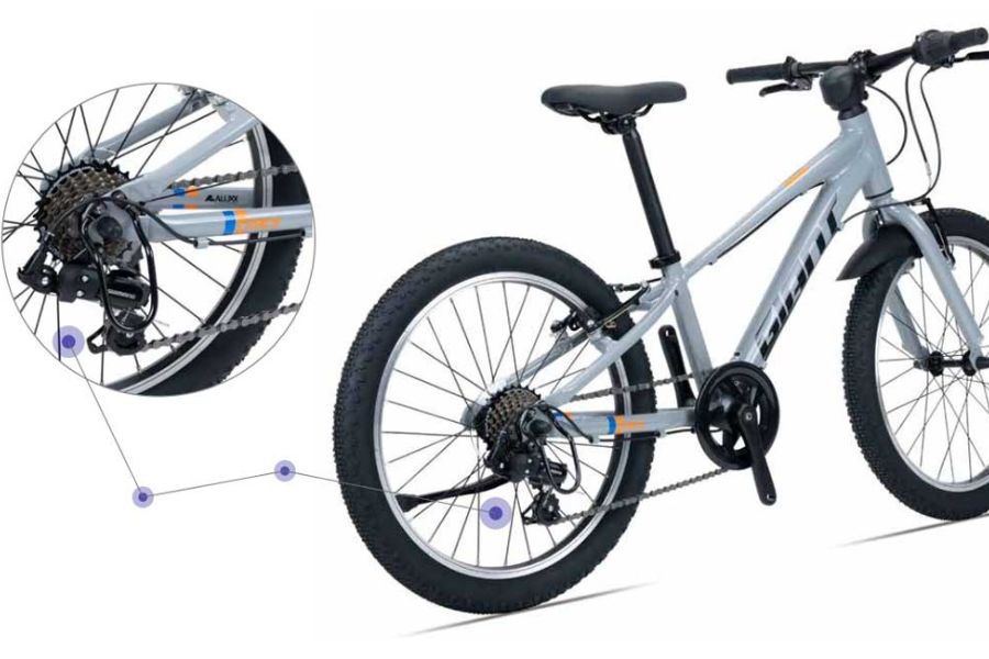 Xe đạp trẻ em cao cấp Giant XTC 20 bản 2025 13 Củ đề Sau Xe Trẻ Em Giant Xtc 20 Bản 2025