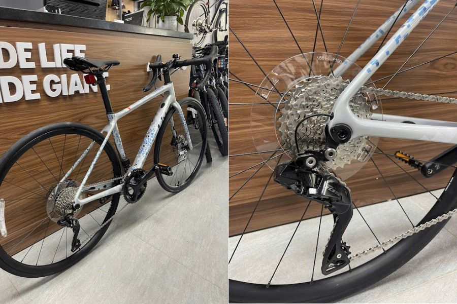 Xe đạp đua nữ Liv Langma Adv 1 D bản 2023 29 Líp Và Củ đề Sau Sau Shimano 105 Di2 Xe đạp đua Nữ Liv Langma Adv 1 D Bản 2023