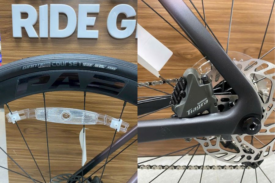 Xe đạp đua nữ Liv Enviliv Adv 3 bản 2025 giảm giá + quà tặng 38 Vành Và Cụm Phanh Xe đạp đua Nữ Liv Enviliv Adv 3 Bản 2025