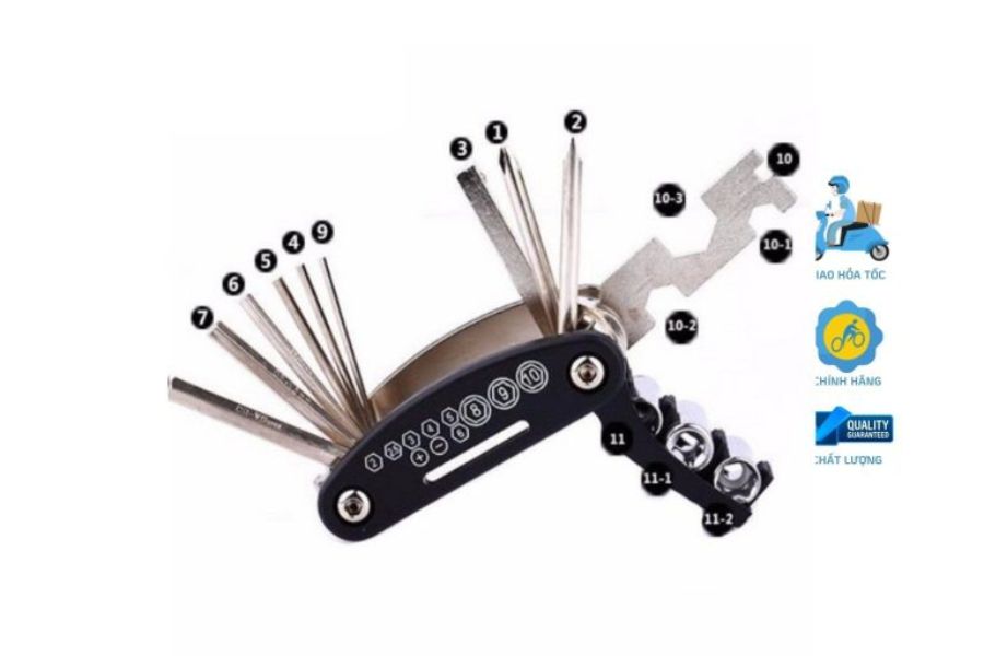 Bộ lục giác có khóa đa năng 12 Bộ Lục Giác Có Khóa đa Năng