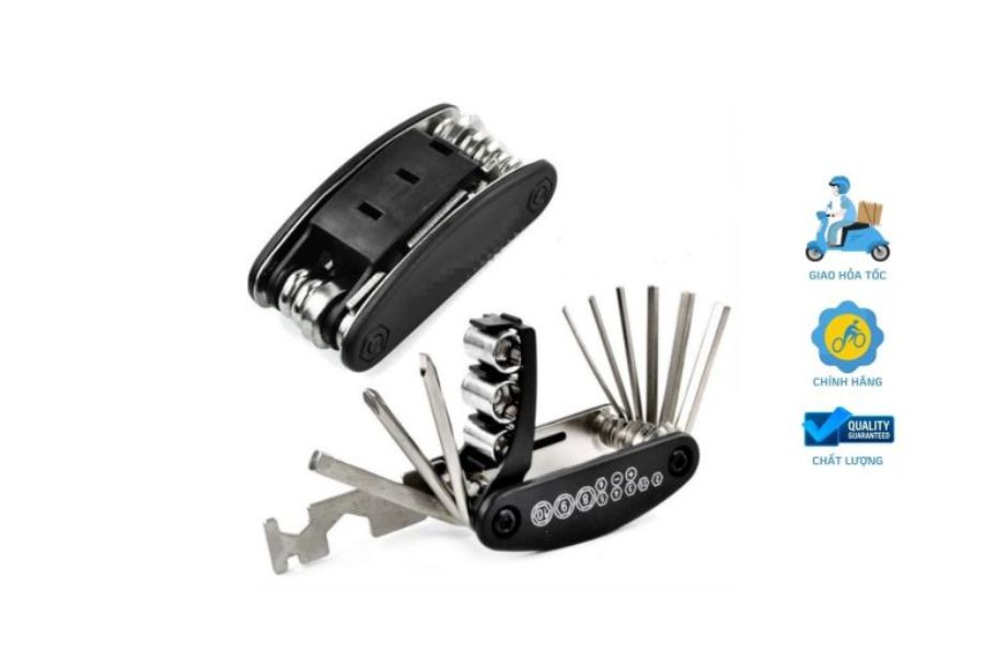 Bộ lục giác có khóa đa năng 13 Bộ Lục Giác Tích Hợp Thêm Các Loại Khóa, Tua Vít Và Dụng Cụ Mở Chai