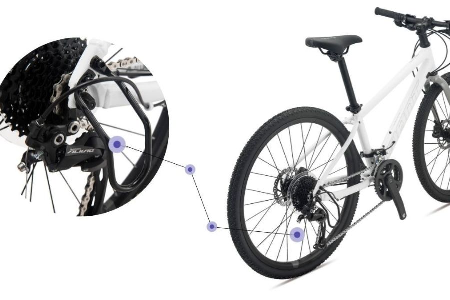 Xe đạp trẻ em Giant FastRoad 24 JR 1 2023 29 Củ đề Sau Xe Trẻ Em Fastroad 24 Jr 1 Bản 2023