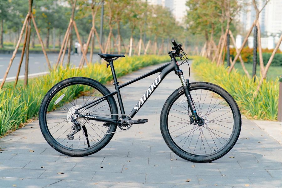 Xe đạp địa hình Satako Kario 27 Xe đạp địa Hình Mtb Satako Kario Màu đen ảnh Thật